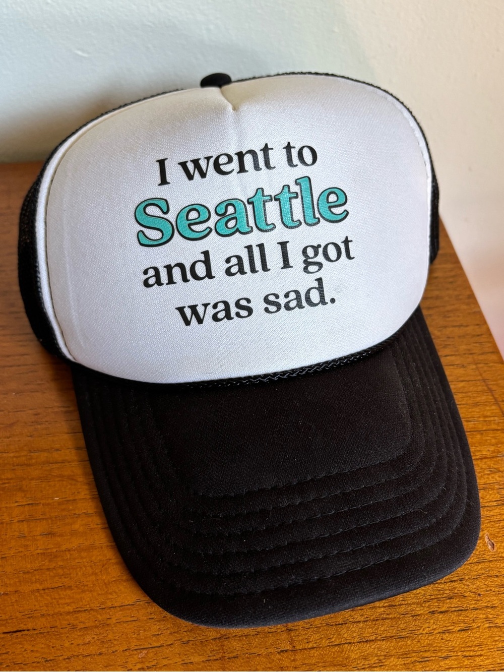 Vintage style trucker hat- Seattle